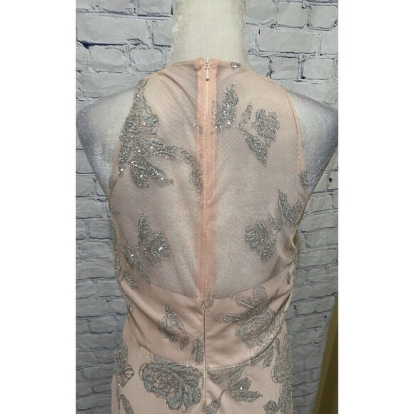 Hailey Paige Almond Caviar Sparkle Glitter Prom Formal Gown Dress Women’s 14 - Picture 7 of 10